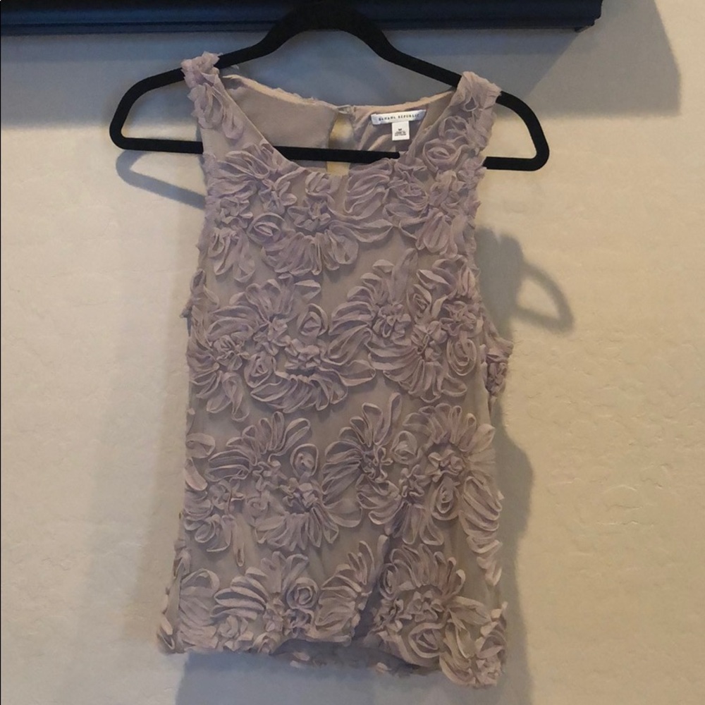 Banana Republic Beige Flower Top
